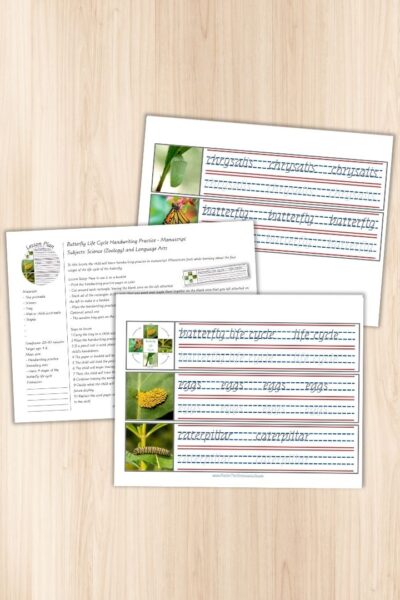 This is a fantastic way to integrate manuscript handwriting practice with science learning, and your child is sure to be engaged throughout.