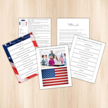 Pledge of Allegiance to the United States Flag the Montessori Way + Lesson Plan